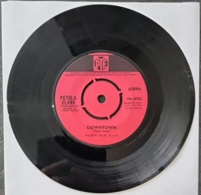 Petula Clark - Downtown / You'd Better Love Me - EX 7'' vinyl single Pye 1964