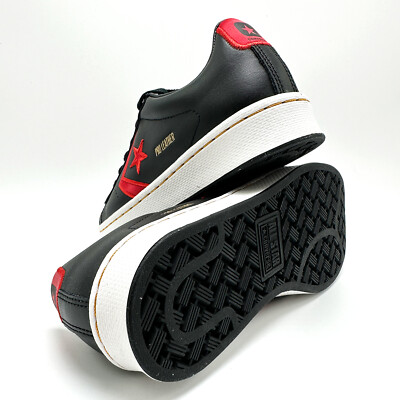 ny♡① NEW* Unisex Converse Pro Leather Low Top BLACK / RED