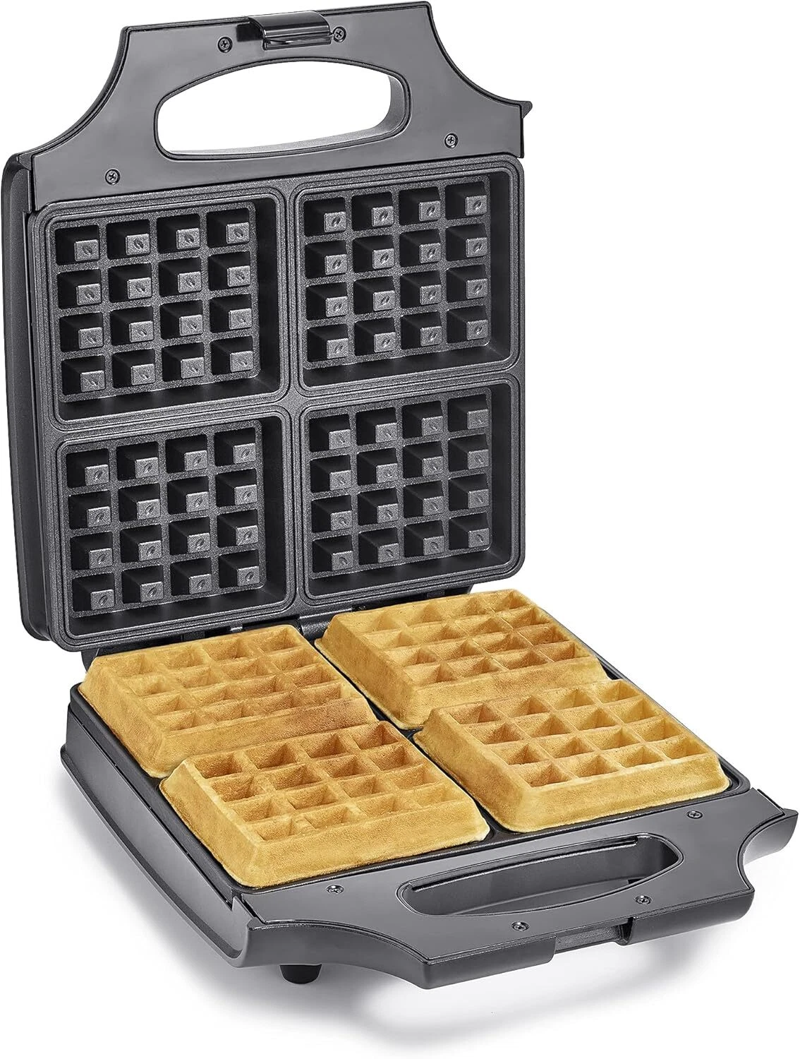 Classic Waffle Iron 4 Slice Electric Belgian Waffle Maker Machine,Nonstick,1400W