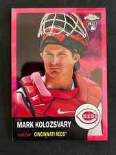 2022 Topps Chrome Platinum Red Atomic #55 Mark Kolozsvary Cincinnati Reds  NrMt