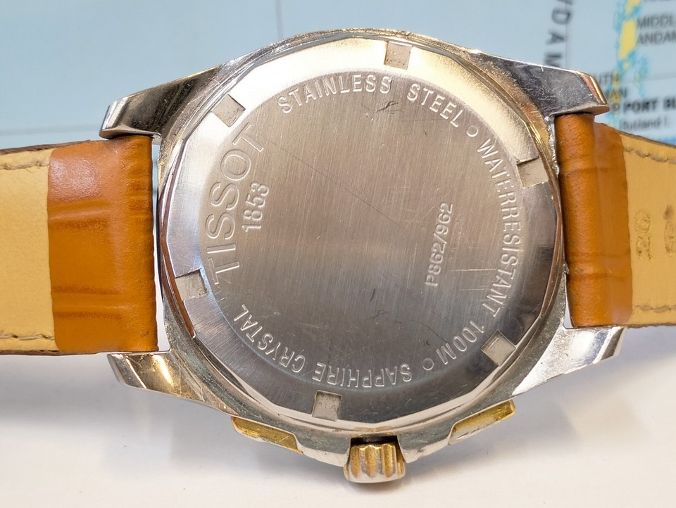 TISSOT PRC100 CHRONOGRAPH QUARTZ WHITE DIAL P862/962 SWISS MEN FULL ...