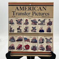 VTG NOS ORIGINAL 1940S WWII AMERICAN TRANSFER PICTURES TATTOO STORE DISPLAY