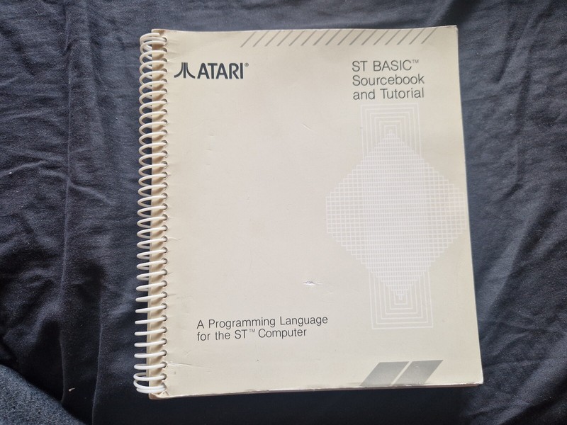 Atari ST BASIC Sourcebook and Tutorial Book Vintage 1986