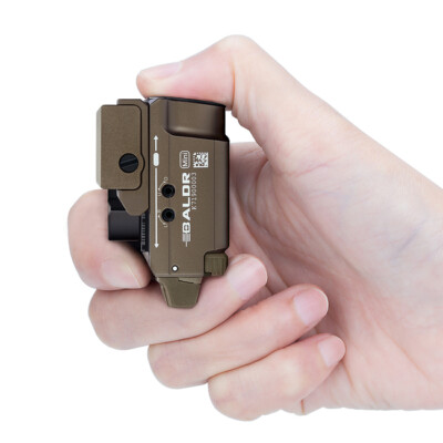 Olight Baldr Mini Desert Tan Rechargeable Pistol Light, Green