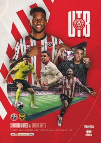 * 2024/25 - SHEFFIELD UNITED HOME PROGRAMMES - CHOOSE FROM LIST * - Afbeelding 15 van 26