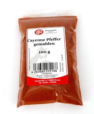 Efri Cayennepfeffer 100g | Extra scharf & fein gemahlen | Ideal für BBQ & Saucen