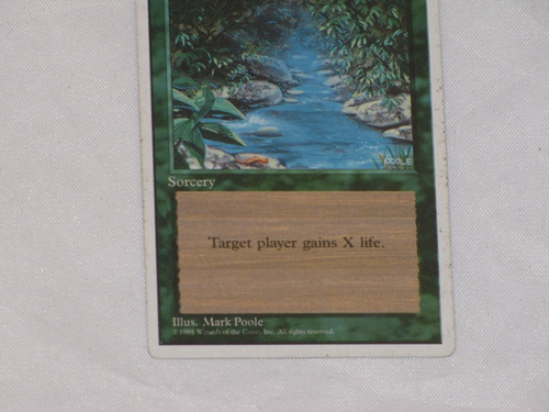 Tarjeta coleccionable Magic The Gathering Stream of Life 4ª edición EX 1995 - Imagen 10 de 24