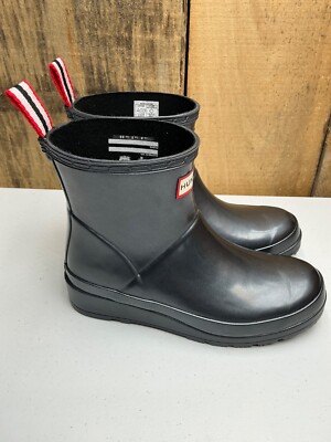 美品 HUNTER ORG PLAY BOOT SHORT NEBULA Amazon.com | Hunter Original Play Boot Short Nebula Black 9