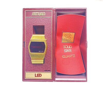 Montre Homme Vintage Saturn à Remontage Manuel - Acier Massif, Fonctionne, Occasion