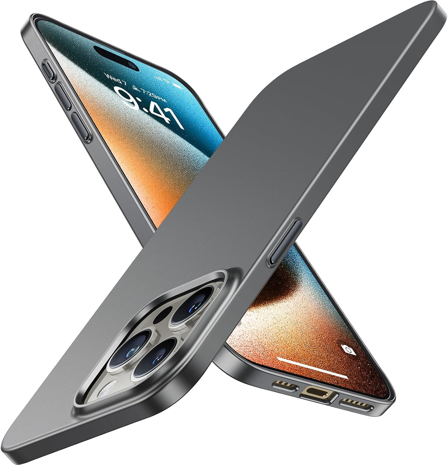 Slim-Fit Designed for Iphone 15 Pro Case, Ultra Thin 15 Pro Phone Case, Velvety