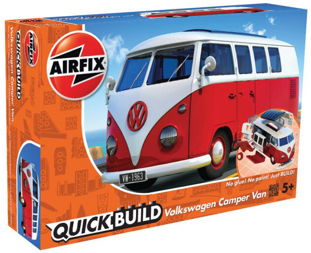 Volkswagen VW Camper Van Quickbuild Plastic Model Kit AIRFIX
