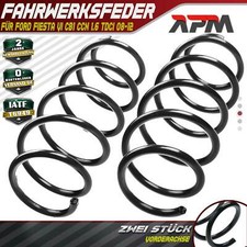 2x Federn Fahrwerksfeder Vorderachse für Ford Fiesta VI CB1 CCN 1.6 TDCi 08-12