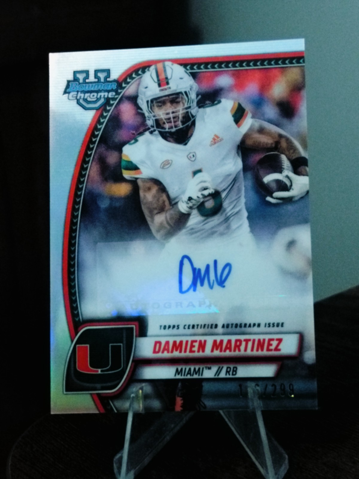 2024 Bowman U Chrome - Refractor AUTO #PA-DMA Damien Martinez Miami /299