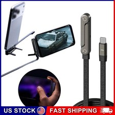 2-in-1 Invisible Holder Charger Cable with Phone Stand 240W Fast Charging/