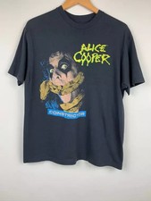 Vintage Alice Cooper Constrictor 1986 Band Tour T Shirt Black AN46264