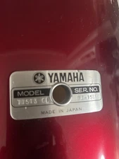 Yamaha 13x11 inch Wood Rack Tom Drum Shell Red 6 Lug Model TT513GL Japan