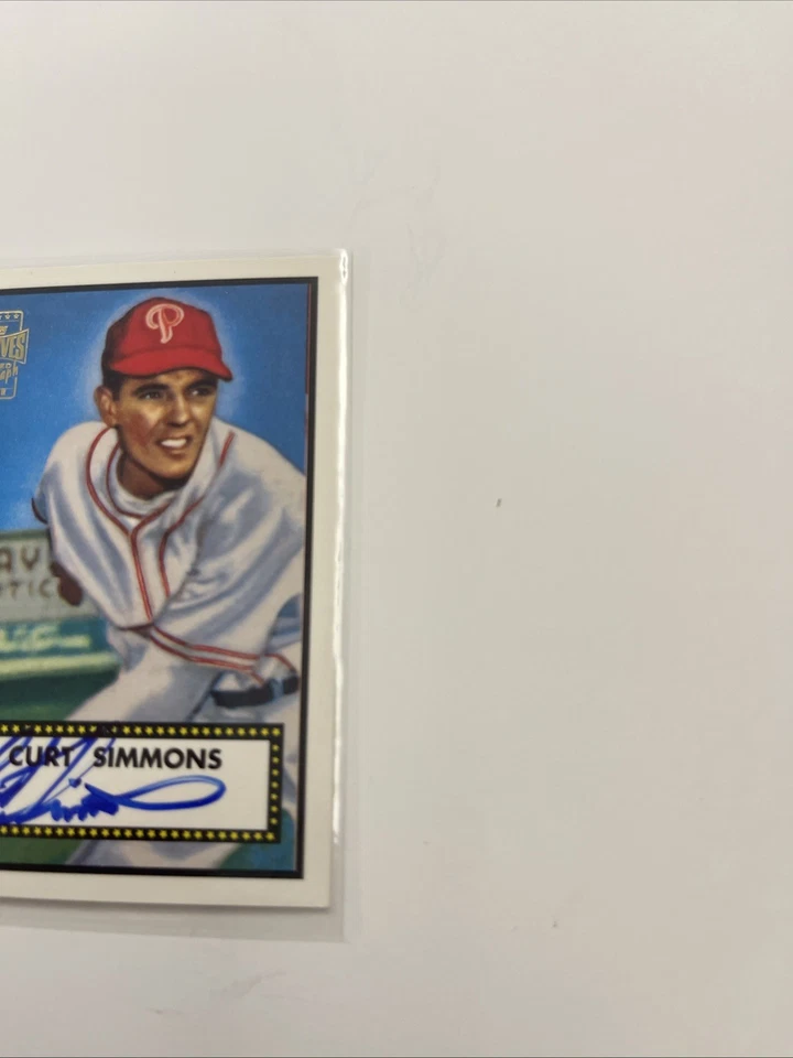 1952 Topps - Curt Simmons #203 Foto 2 de 4