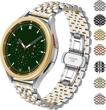 Two Tone Stainless Steel Strap Compatible with Galaxy Watch 6 44mm