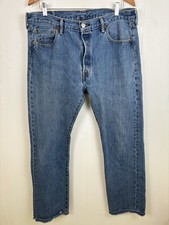 Levi's 501 Button Fly Jeans Medium Wash Men's Size 36x31 Classic Fit