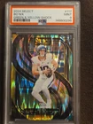2024 Panini Select - Premier Level Bo Nix Green & Yellow Shock Prizm (RC) psa 9