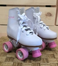 Chicago Skates Girls Rink Roller Skates, White And Pink, Size 1