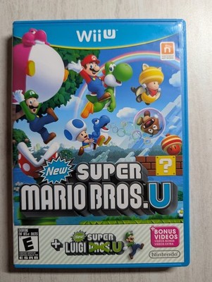 NO GAME New Super Mario Bros. U New Super Luigi U Nintendo Wii U Case