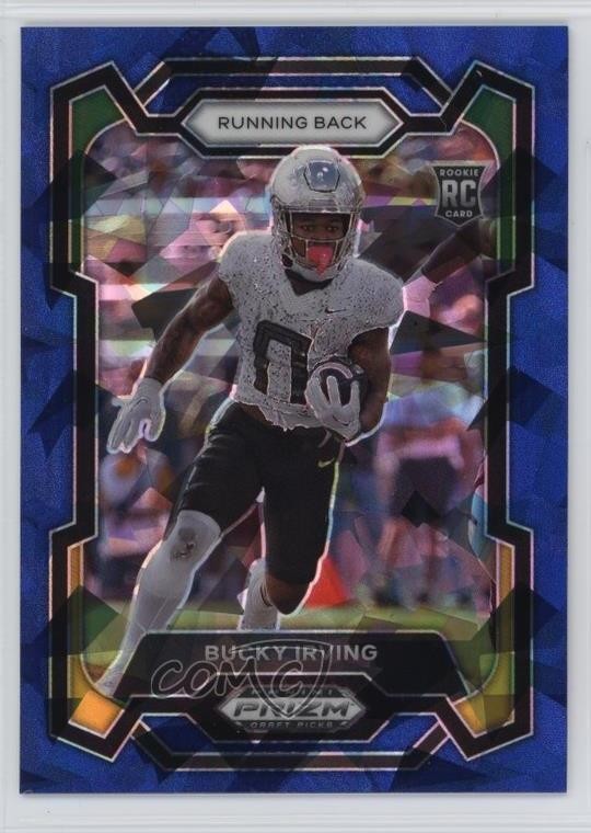 2024 Panini Prizm Draft Picks Blue Ice Prizm 73/99 Bucky Irving #172 7sd