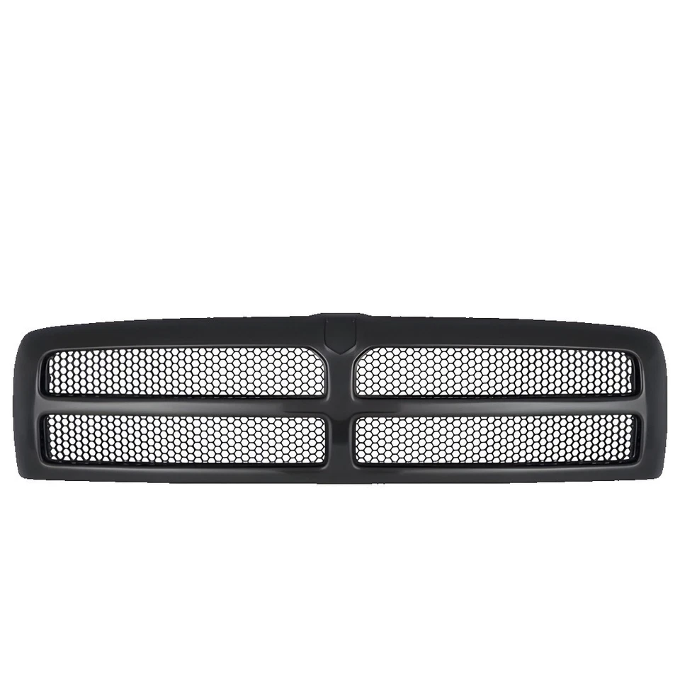 Front Bumper Primed Steel & Grille Assembly Kit For 1994-02 Dodge Ram 1500 2500 Foto 3 de 4