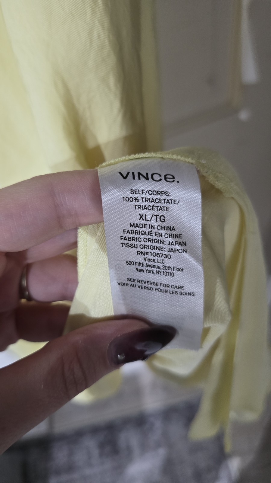 Vince Women's Yellow Solid Double Layer Sleeveles… - image 4