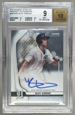 4286 Riley Greene 2020 Bowman Sterling #BSPA-RG Prospect Auto BGS 9/10