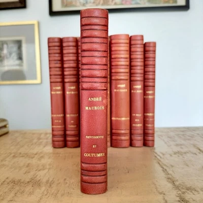 RELIURE André MAUROIS – Sentiments et Coutumes – EO 1934 – Alfa – SUPERBE - Photo 1/4