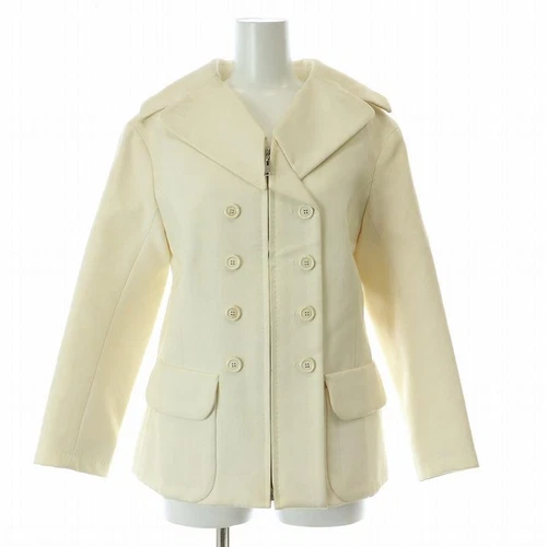 LOUIS VUITTON（LV） Giacca Louis Vuitton donna bianca seta zip 34XS autentica dal Giappone