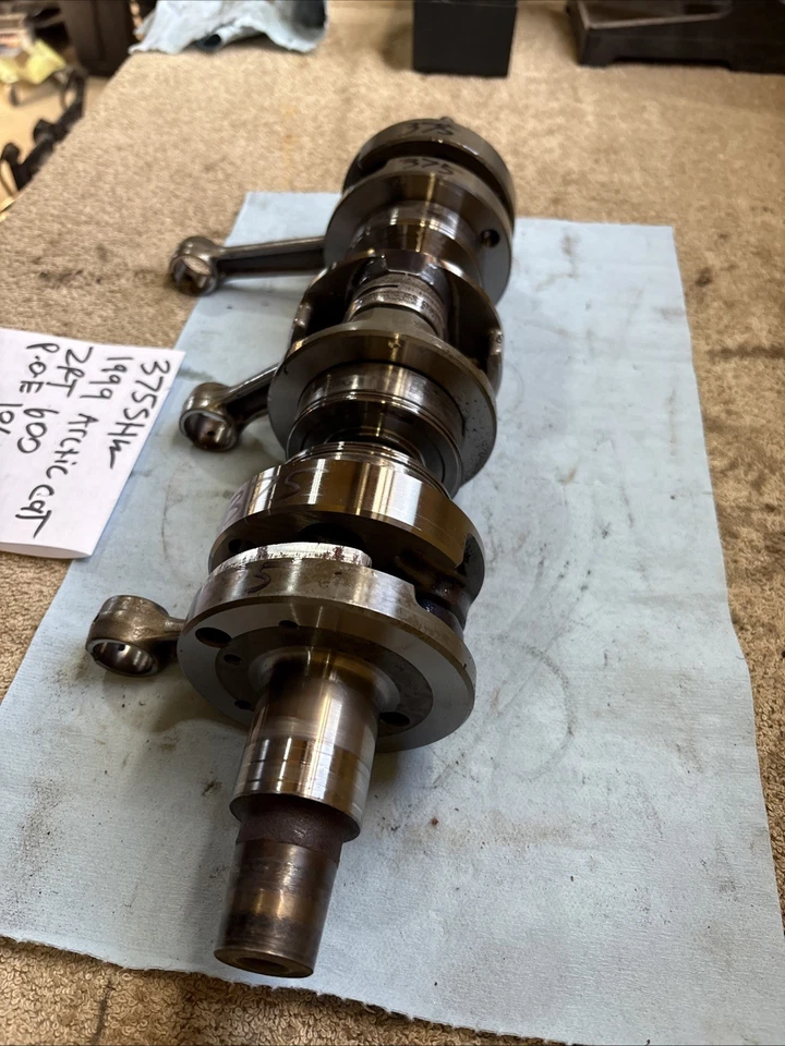 1999 arctic cat ZRT 600 crankshaft crank core 375 - Image 4 of 4