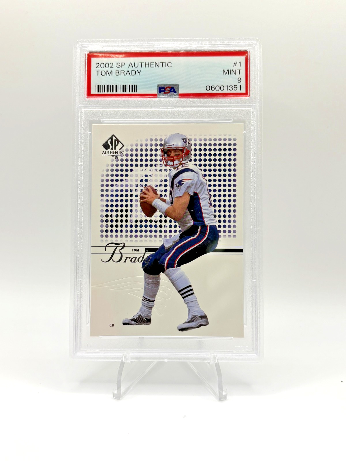 Tom Brady 2002 Upper Deck SP Authentic #1 | PSA 9 MINT | GOAT!