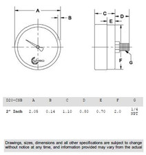 2 Pressure Gauge Chrome Plated Steel Case Dry Compound Vacuum -30 Hg - 0-... 2 Pressure Gauge Chrome Plated Steel Case Dry Compound Vacuum -30 Hg - 0-...