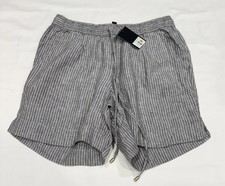NWT JONES NEW YORK Women s Signature Pull-On Linen Shorts Gray Size Small