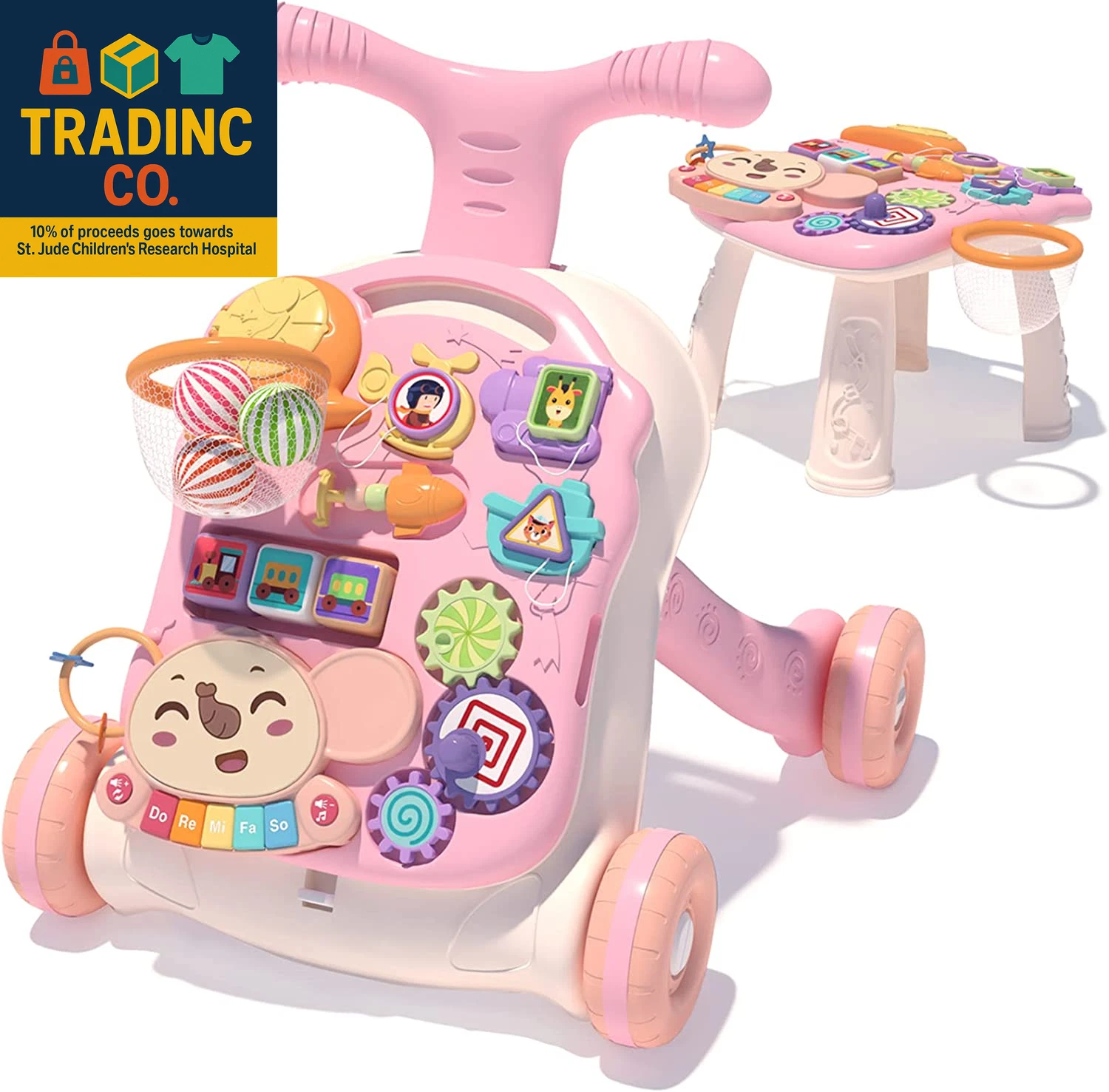 3 in 1 Baby Walker and Activity Center for Girl, Learning to Walk, Sit to Stand,
Opens in a new wind