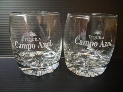 Campo Azul Tequila Glasses Gran Reserva Set of 2 Barware Sipper Tumbler 6oz