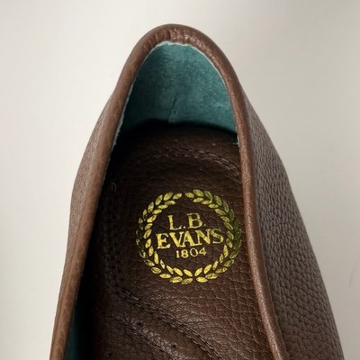 L.B. Evans Aristocrat Opera Leather Slippers Mens 12M Brown  display picture 1
