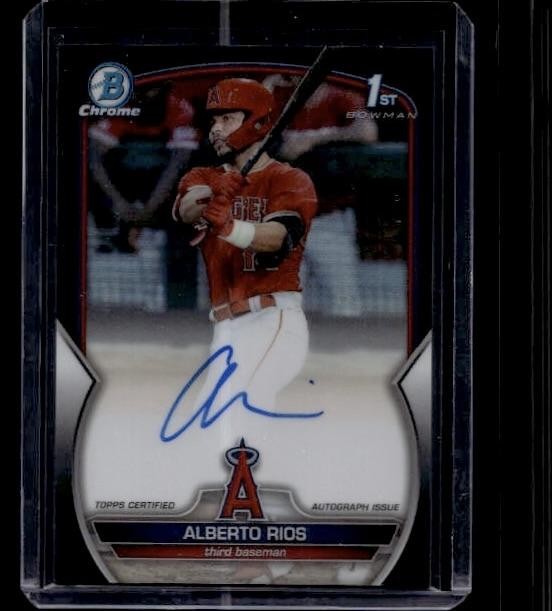 2023 Bowman Draft #CDA-AR Alberto Rios Chrome Prospect Autographs Black /75