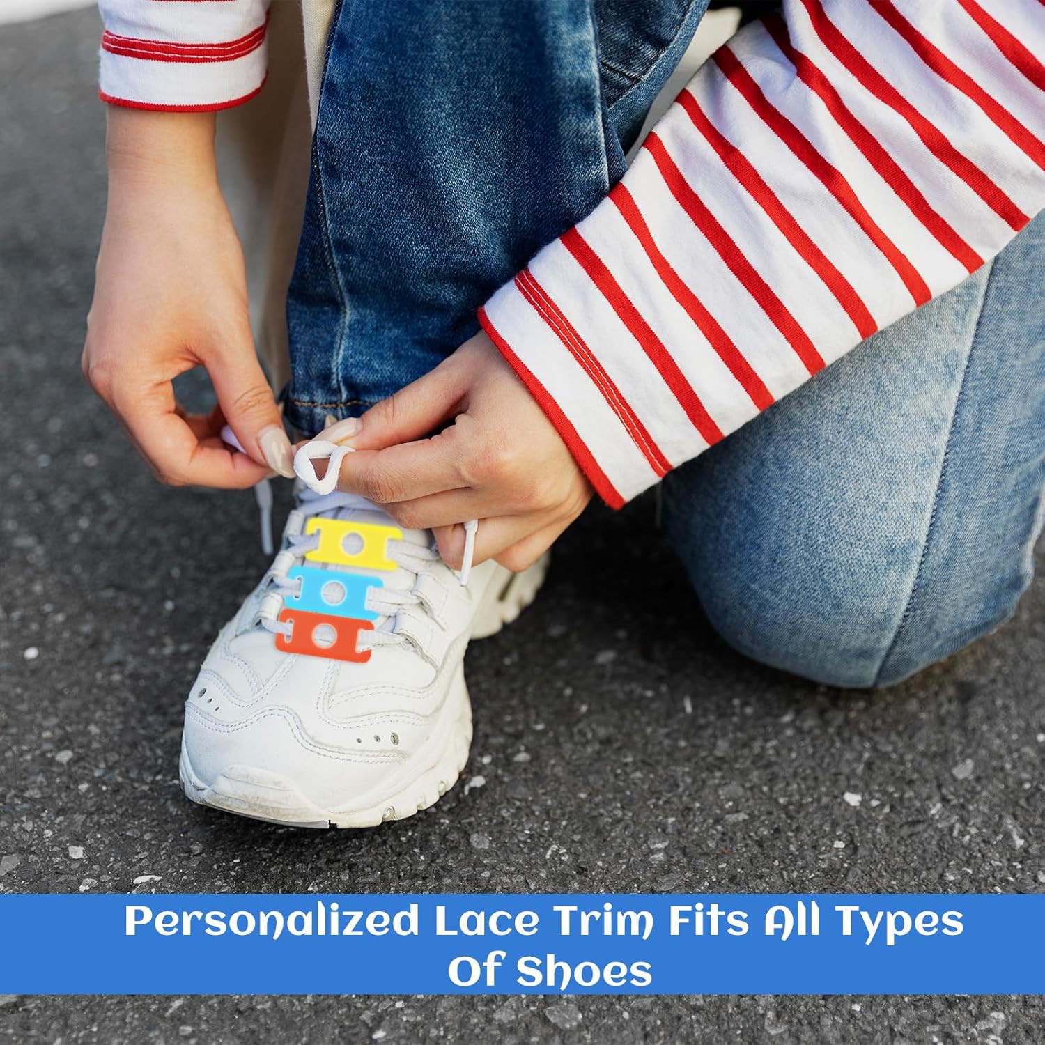 36PCS Shoe Lace Charms, Colorful Shoe Lace Adapters Colorful Shoelaces Decoratio