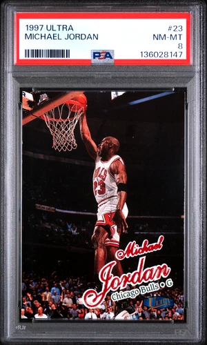 1997-98 Fleer Ultra Michael Jordan #23 PSA 8 Chicago Bulls HOF MVP Legend