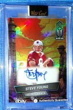 2025 WILD CARD COMIX SILVER AGE 49ERS STEVE YOUNG TRUE 1/1 AUTO - 1:2 CASE HIT!