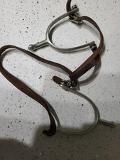 Antique August Buermann Spurs Circa 1911 with Leather Straps Original