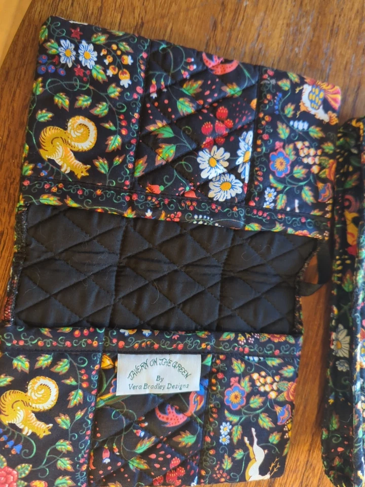 Vtg Vera Bradley Tavern on the Green Crossbody Purse Bag Book Cover Bible - Image 2 of 4