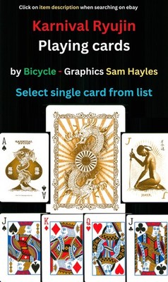 Karnival Ryujin Bicycle Sam Hayles Einzelspielkarte aus Liste auswählen - ZW 11