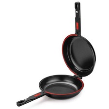 Doppelbratpfanne 24cm, Aluminium mit Antihaft...