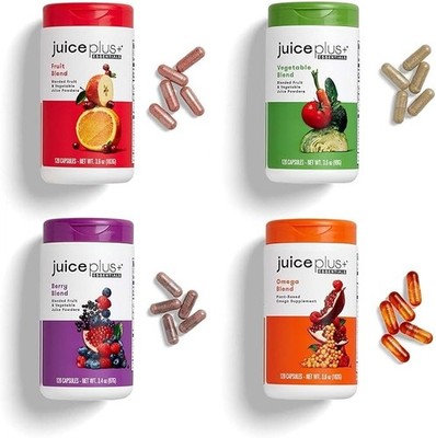 Juice Plus+ Fruit, Vegetable, Berry & Omega Blend Capsules - Nutrition from 30 F
