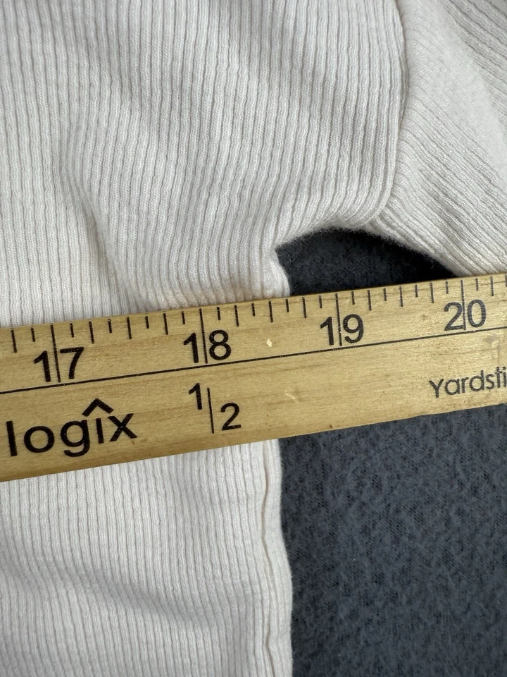 Athleta Women's XS Oversized Ivory Ribbed Open Back Long Sleeve Top Blouse - Image 2 of 4