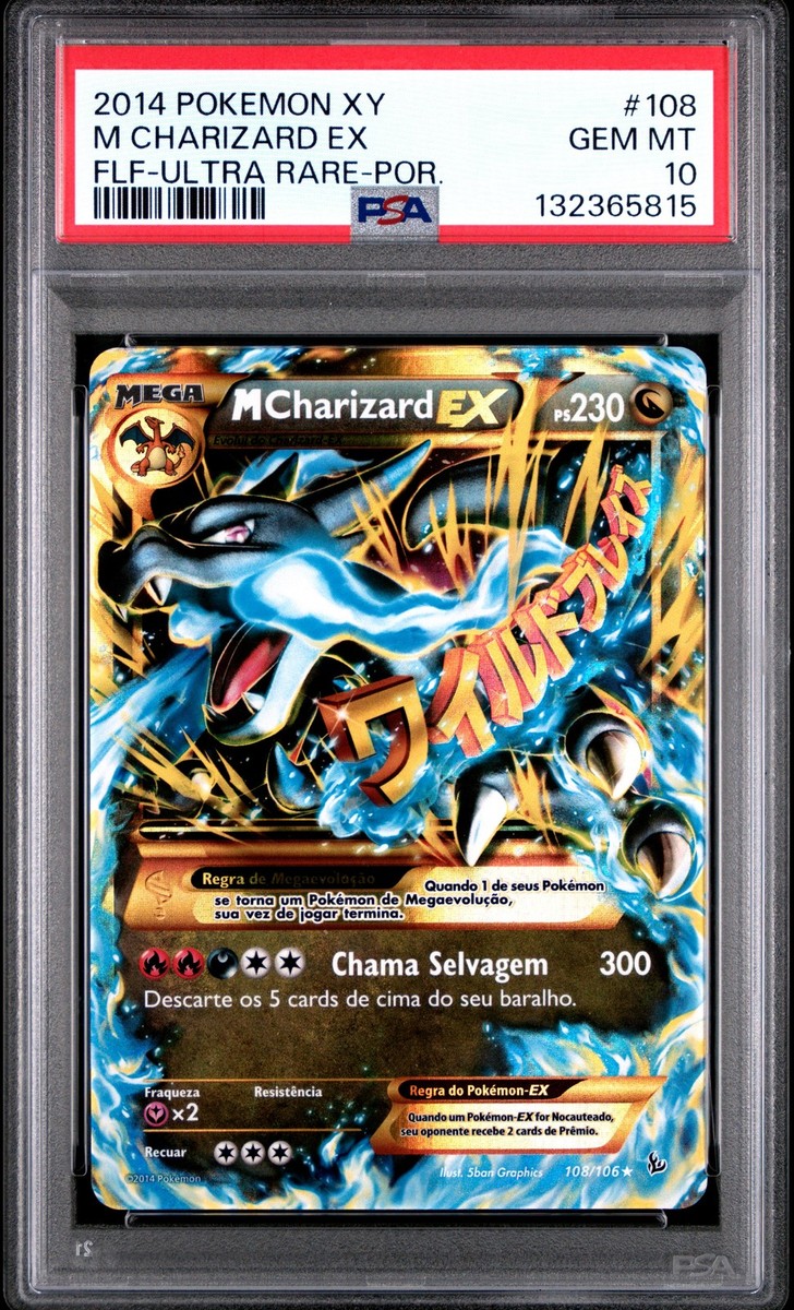 2014 POKEMON XY FLASHFIRE ULTRA RARE-PORTUGUESE #108 M CHARIZARD